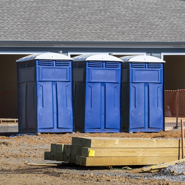 what is the cost difference between standard and deluxe portable restroom rentals in Parklawn